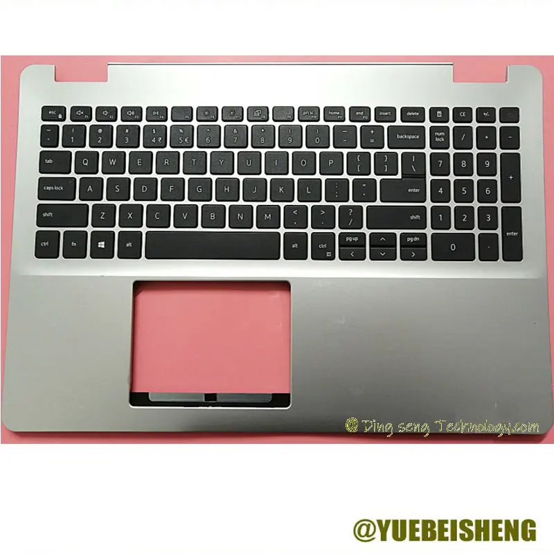 

YUEBEISHENG New/org For Dell Inspiron 15 5000 5584 Palmrest US keyboard Upper cover Upper shell 0DFX5J DFX5J