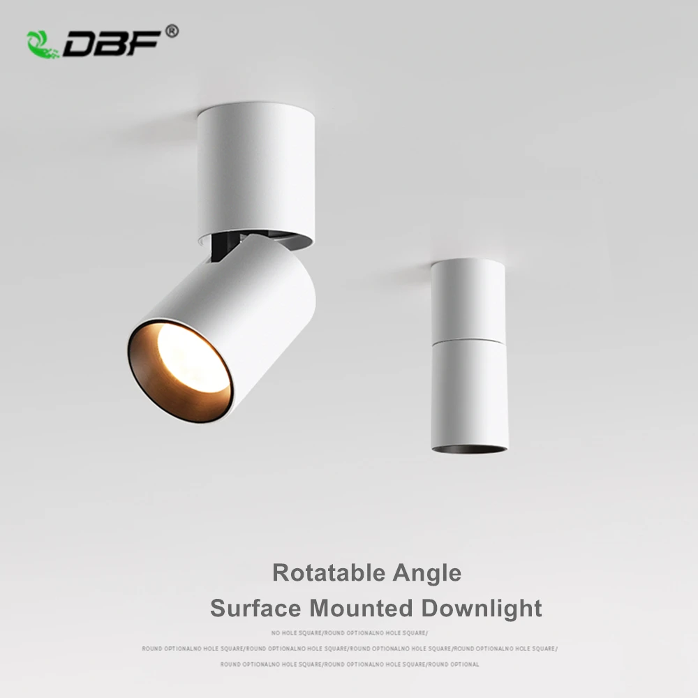 

[DBF]Foldable LED Surface Mounted Downlight 7W 12W Black/White Housing 360 Degree Rotatable 3000K/4000K/6000K Ceiling Spot Light