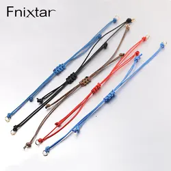 Fnixtar 5Pcs/Lot Rope Bracelet Making Adjustable Rope Chain Braid Bracelets For Women DIY Handmade jewelri make chain
