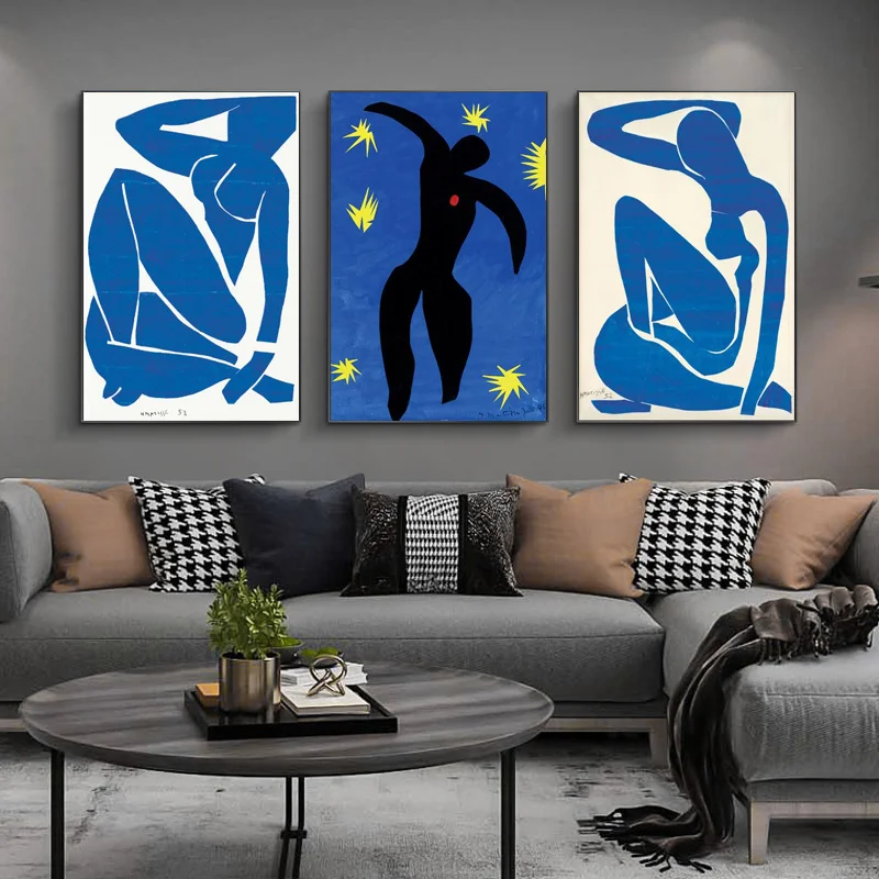 

Blue Nudes Famous Art By Henri Matisse Canvas Paintings On the Wall Art Posters And Prints Nude Art Pictures For Living Room