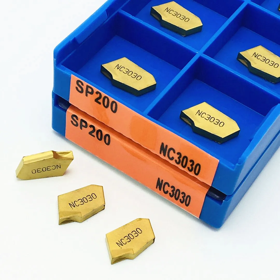 10 pz strumento di scanalatura SP300 PC9030 SP300 SP200 SP400 PC9030 NC3020 NC3030 nuovo utensile per tornitura di metalli in metallo duro