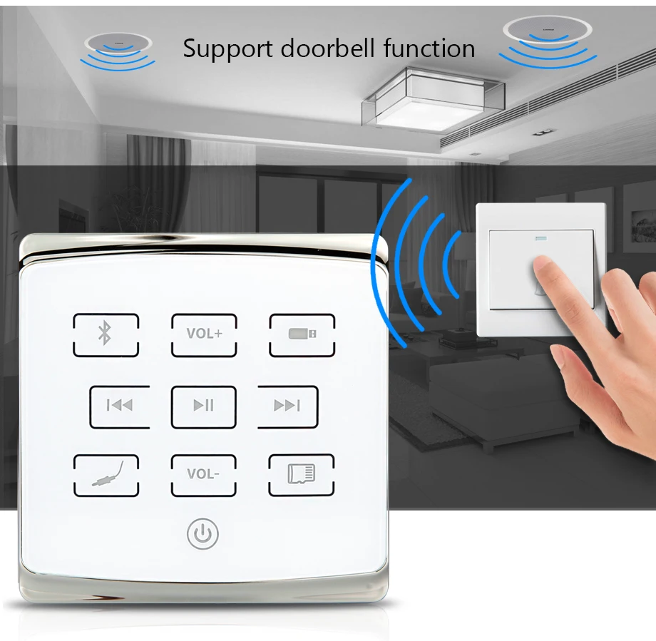 Casa mini bluetooth áudio na parede pa amplificador inteligente sistema de centro música estéreo amplificador de som para casa e hotel