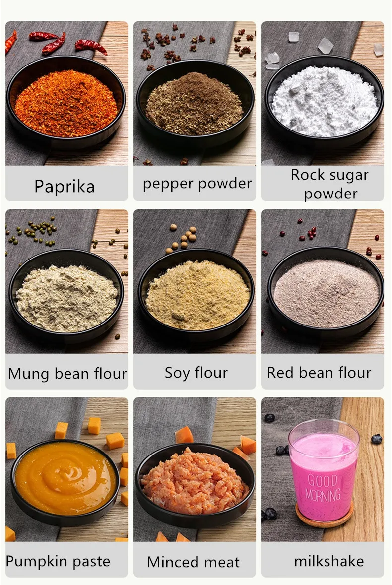 Mini exprimidor eléctrico de 220V, máquina de molienda de Medicina de grano para el hogar, picadora de carne múltiple, fabricante de alimentos para bebés, enchufe EU/AU/UK/US