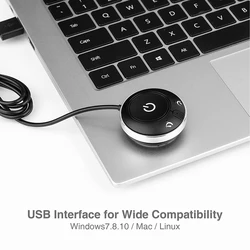 Rii RT909 Mouse Jiggler ,Computer Mouse Mover with Button, Undetectable for PC, Laptop,Driver-Free,Keeps Computer Awake,Si