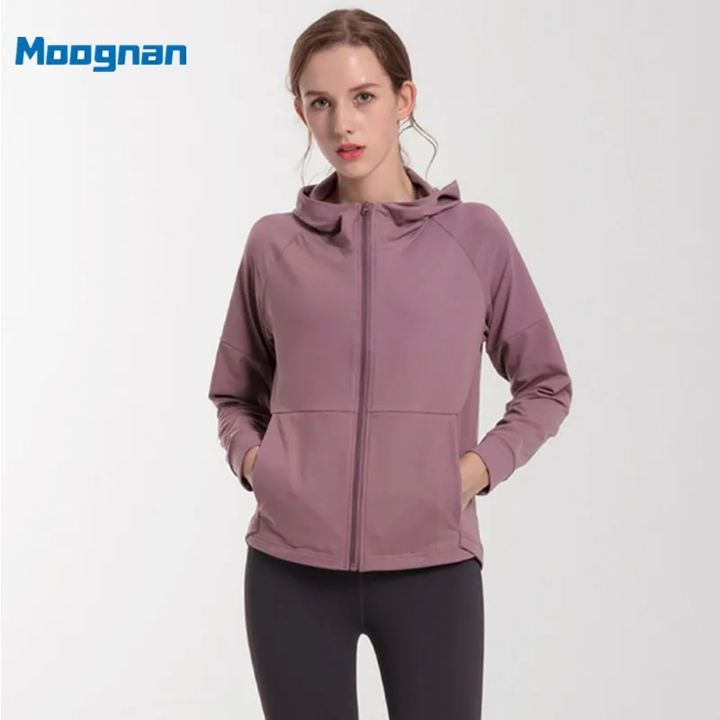 Women Athletic Sport Shirts Slim Fit Long Sleeved Fitness Coat Yoga Crop Tops With Thumb Holes Gym Jacket Workout Sweatshirts