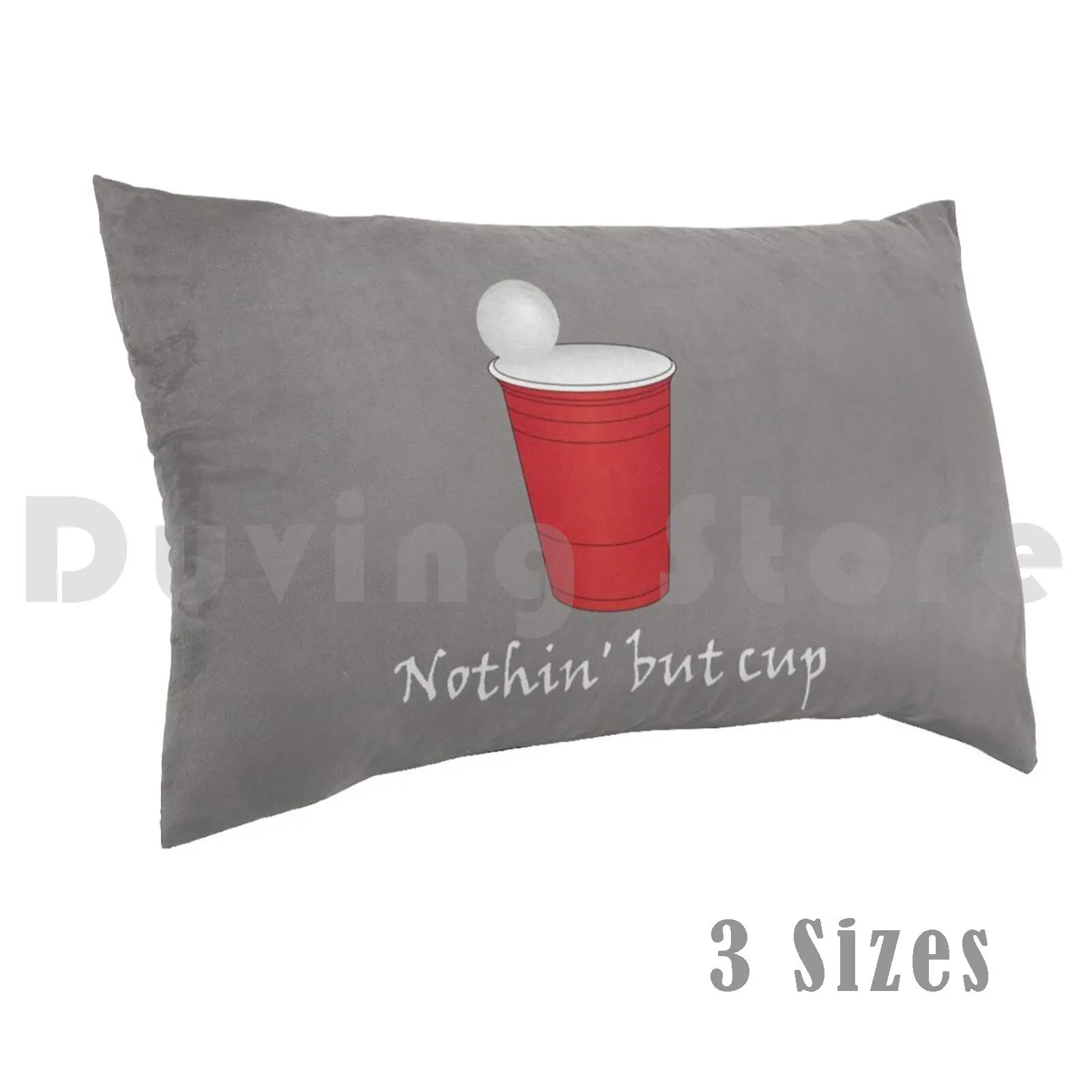 Beer Pong nada pero taza funda de almohada impresa 50x75 cerveza botella de cerveza lata de cerveza bebedero ventilador de cerveza regalo de cerveza