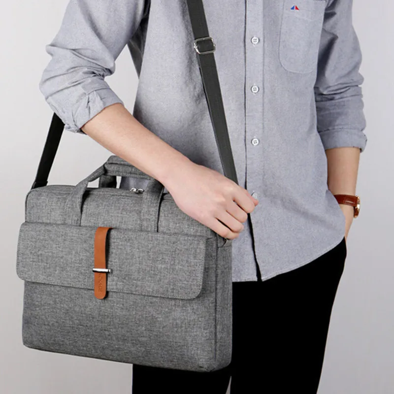 Bolso de mano para ordenador portátil de gran capacidad, maletín de viaje para hombre y mujer, bolsas para Notebook de 14 y 15 pulgadas