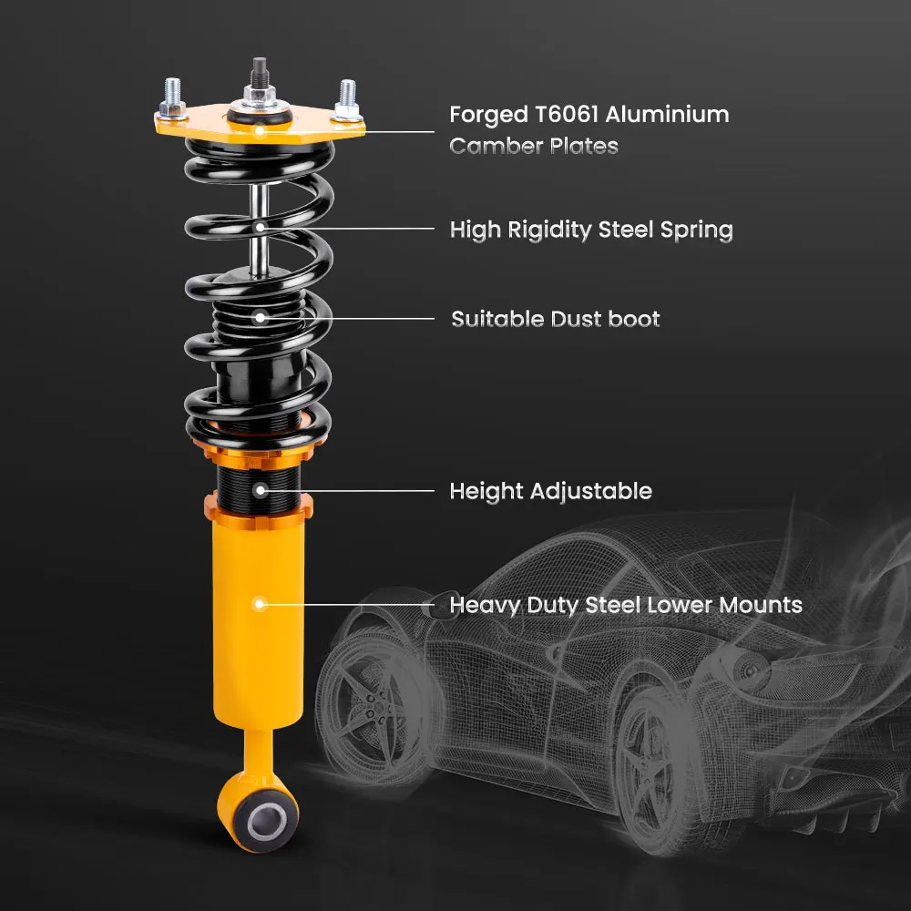 Coilover Coilovers for Mitsubishi 3000GT FWD 1991-1999 & Dodge Stealth 1991-1996  truts Springs