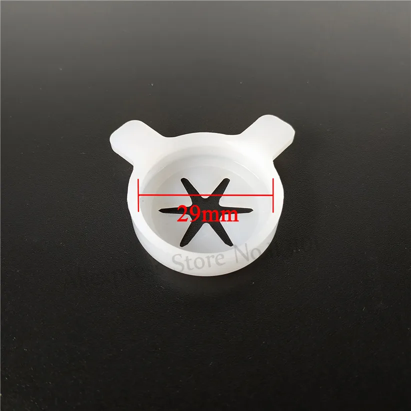 النمذجة غطاء سداسي ندفة الثلج على شكل صب غطاء قطع الغيار استبدال آيس كريم ناعم القوام آلة ملحق 29 مللي متر القطر الداخلي