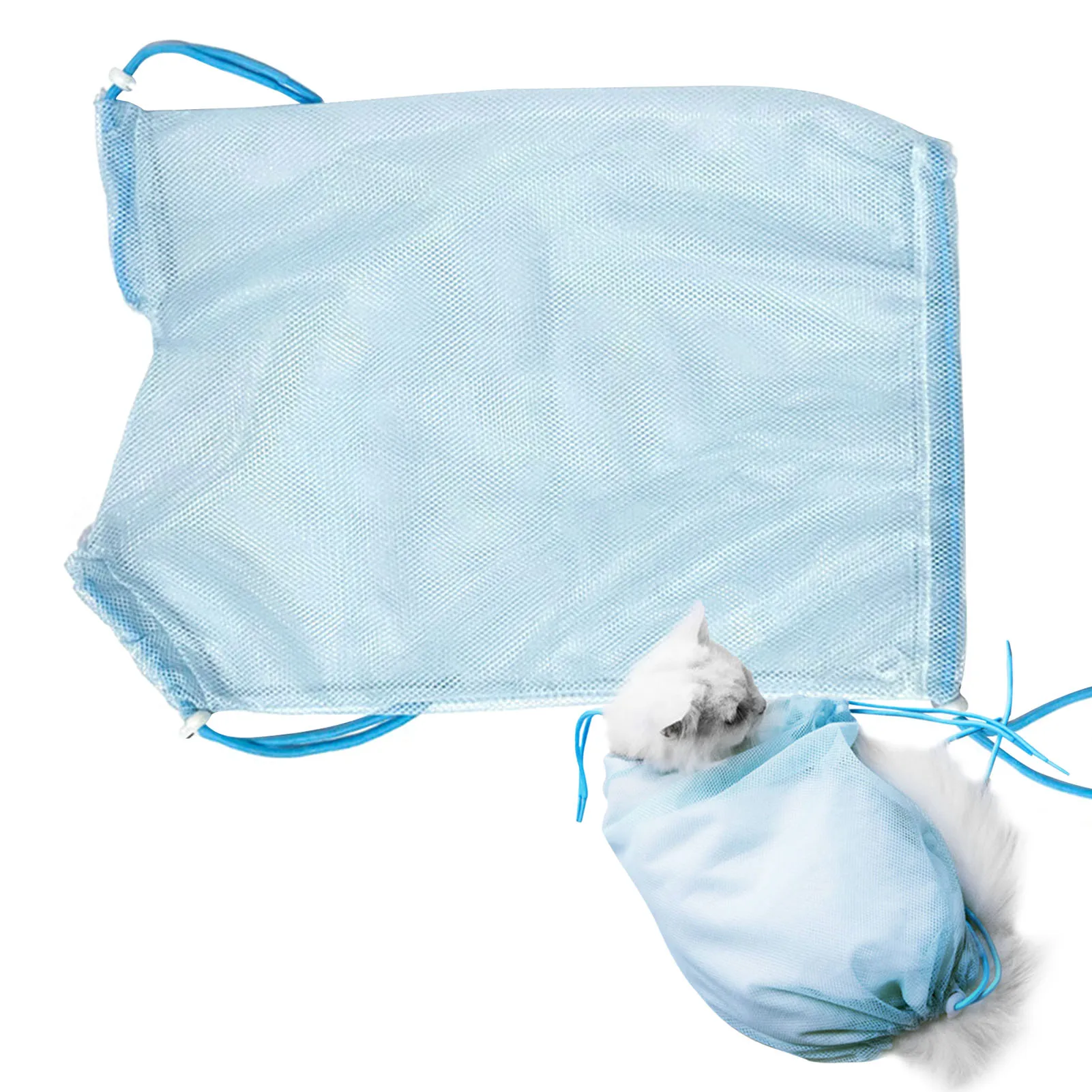 Cat Bathing Mesh Bag Cats Grooming Washing Bags Cat Shower Bag Anti Scratch Bite Restraint Cat Nail Cutting Supplies Ideal