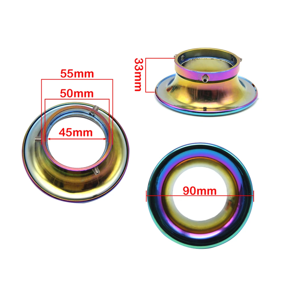 SCL Racing 50mm Motorcycle Aluminum Alloy Carburetor Air Filter Cup The Wind Cup Horn Cup For PWK 21 24 26 28 30mm Carb