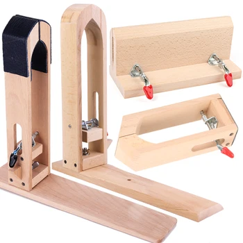MIUSIE 手縫い木製クリップ革手作り DIY ツール木製 Fram レザークラフト縫製ツールクランプレザークラフトワークス