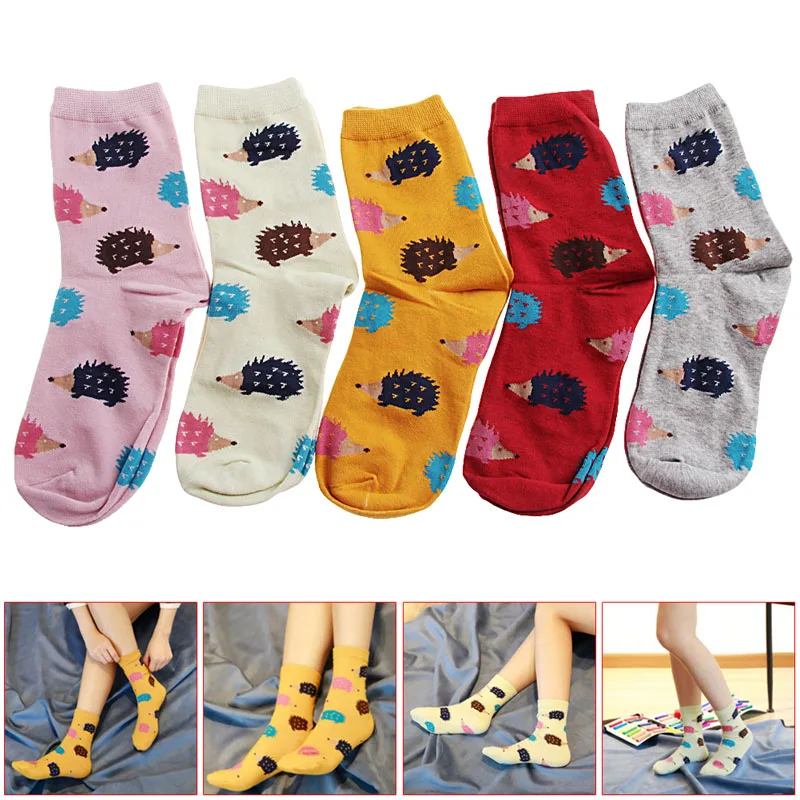 

2024 New Cute Women Lady Girls Cartoon Socks Animal Cotton Blend Fashion Hosiery