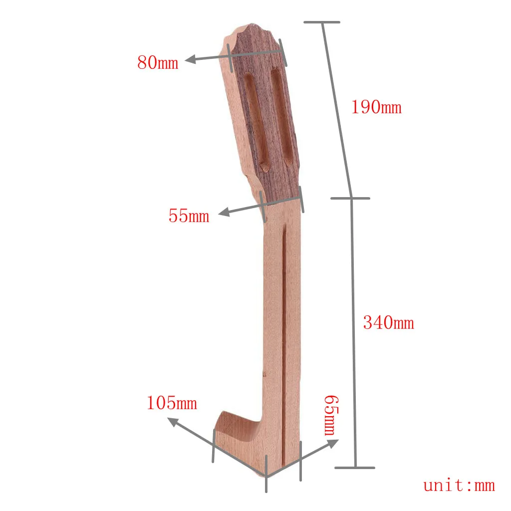 Mahogany Classical Guitar Neck for DIY Guitar Spare Parts Accessories Classical Acoustic Luthier High Quality Wooden Fret Finger