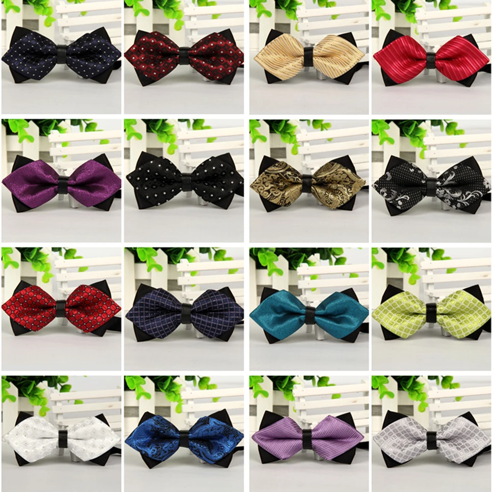 Pointed Men Tie Bow Arrow Blue Jacquard Silk Bowties Luxury Gravatas Borboleta Accessoires Mariage Homme Bow Tie For Men