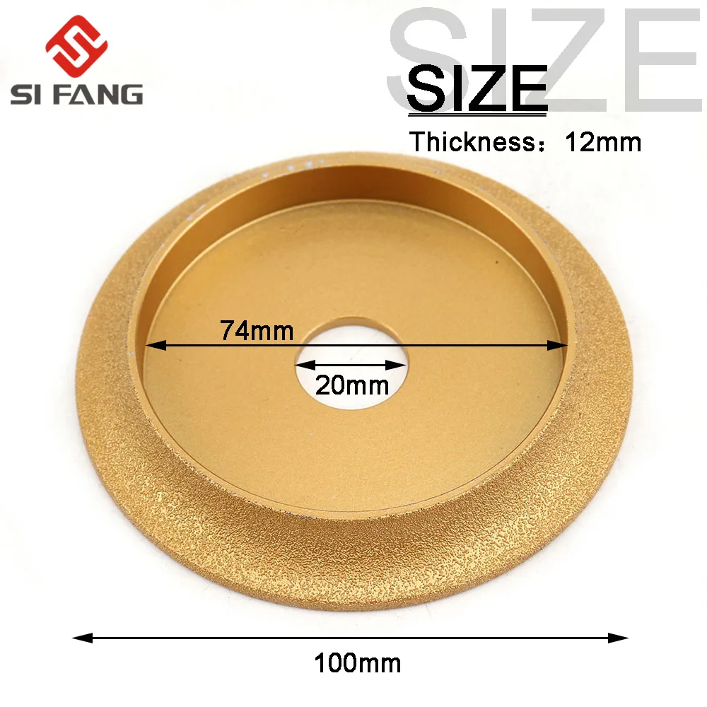 100mm Diamond Grinding Wheel 45 degrees 4 inch Electroplated Grinder for hard alloy  tungsten steel milling cutters etc