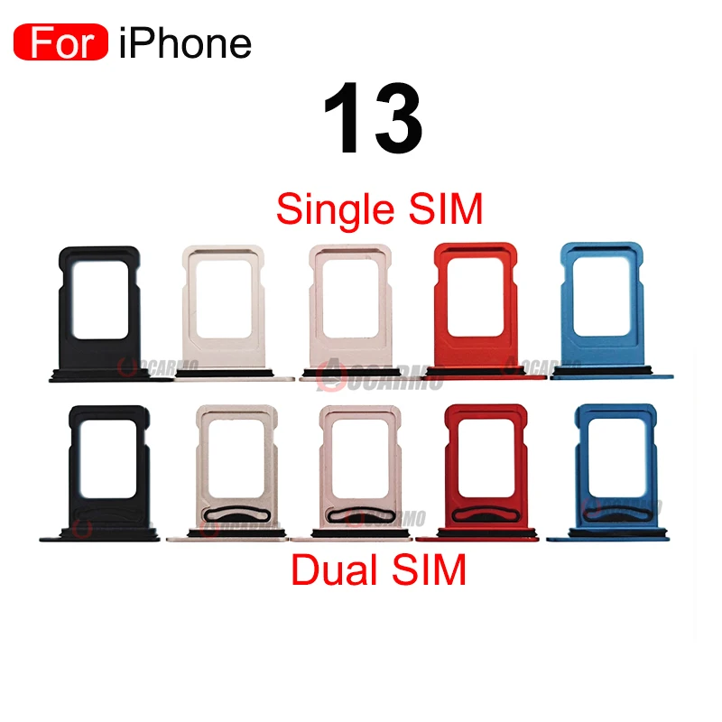 For iPhone 13 Dual Sim Card Single SIM Card Tray Slot Holder Replacement Parts