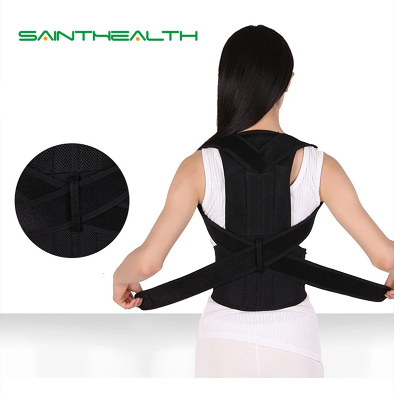 Einstellbare Zurück Haltung Corrector mit Stahl platte brace unterstützung Gürtel Haltung korsett Korrektur Für Männer Frauen
