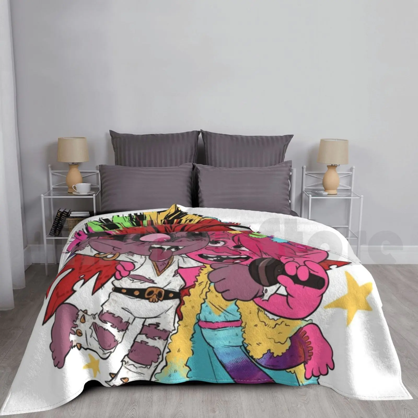 Sólo cantar manta moda personalizada Trolls Trolls World Tour Poppy Barb