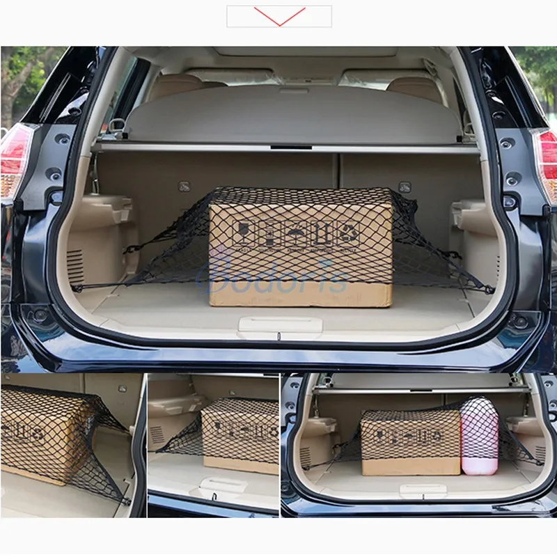 

100 X 100 cm Rear Truck Storage Bag Luggage Nets Hook Organizer Dumpster Net For Toyota LC Land Cruiser 200 FJ100 FJ Accessories