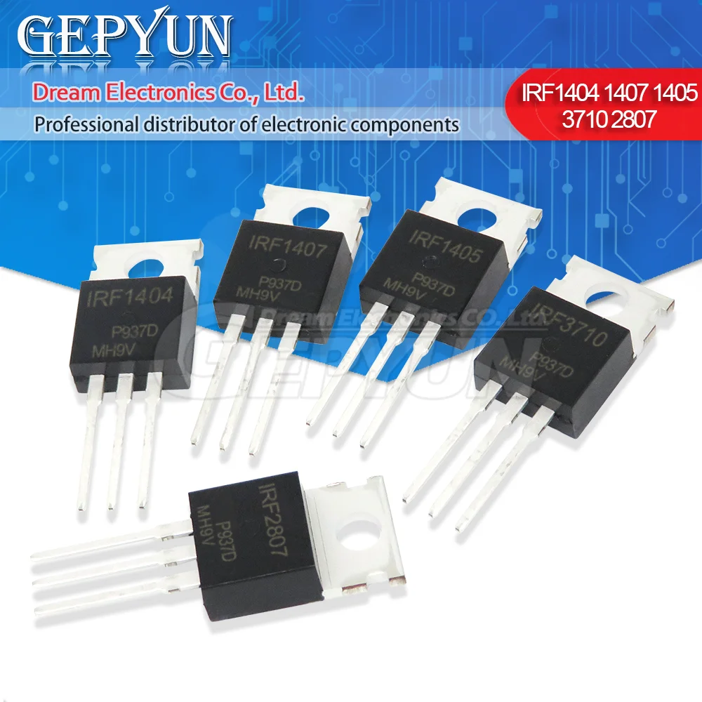10pcs IRF1404 IRF1405 IRF1407 IRF2807 IRF3710 LM317T IRF3205 IRF3708 Transistor TO-220 IRF3205PBF LM337T LM338T LM350T TO220