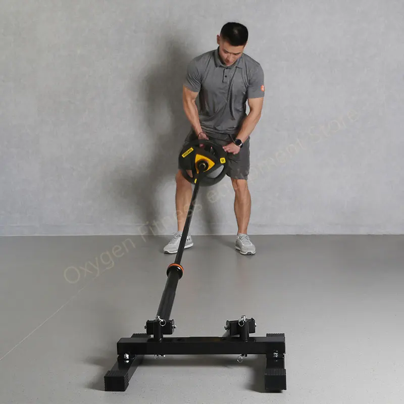 T-bar Row Platform For Two 50mm Bars Interface Post Landmine Insert Attachment Machines Upper Body Back Deadlift Squat Workouts