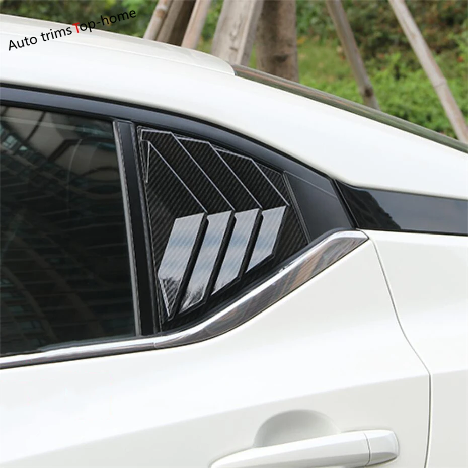 Plastic Spoiler Side Rear Spoiler Triangle Decoration Frame Cover Trim For Nissan Sentra / Sylphy 2020 - 2024 Car Accessories