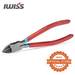 IWISS Draht Flush Cutters, 6-zoll Seite Cutter, Clipper Draht Snipss Elektronische Cutter, frühling-geladen Hohen Leverage Schneiden Zange