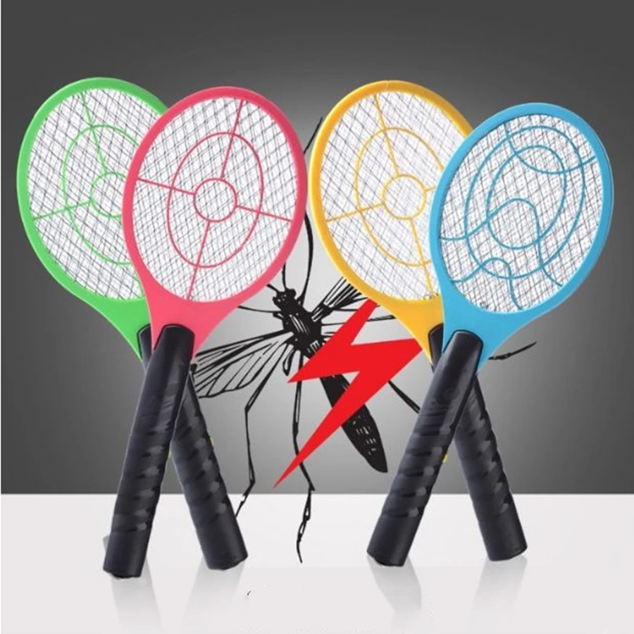 

2021 New Electric Fly Insect Bug Zapper Bat Racket Swatter Bug Mosquito Wasp Pest Killer Household Batteryable Mosquito Killer