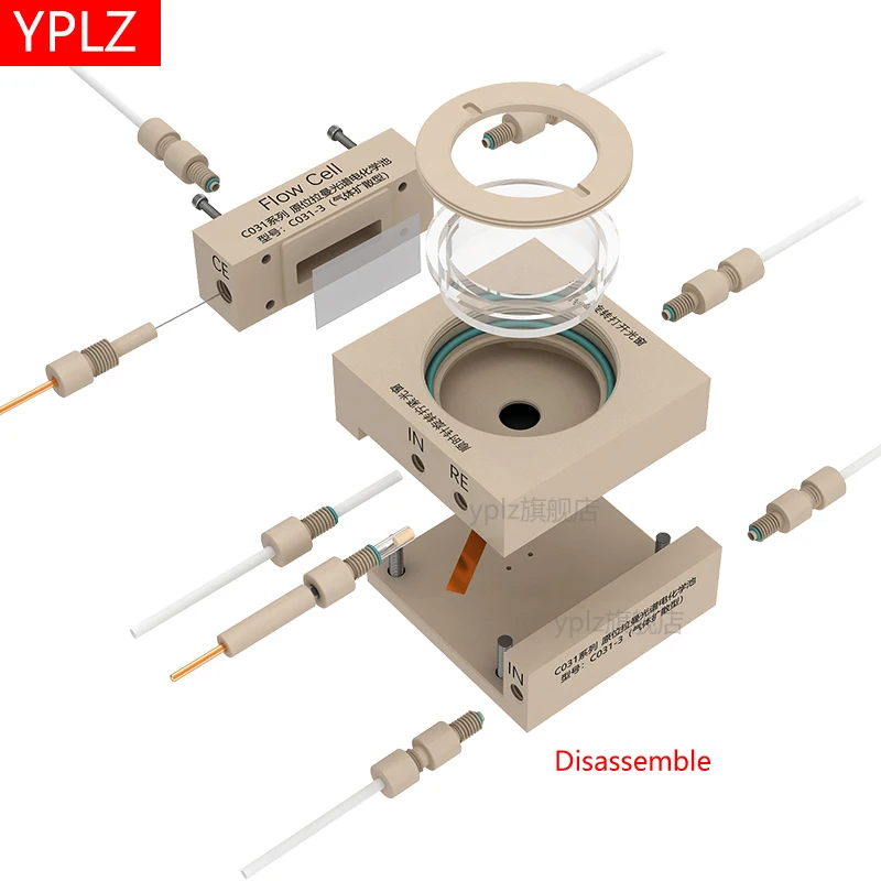 In situ Raman spectroelectrochemical cell