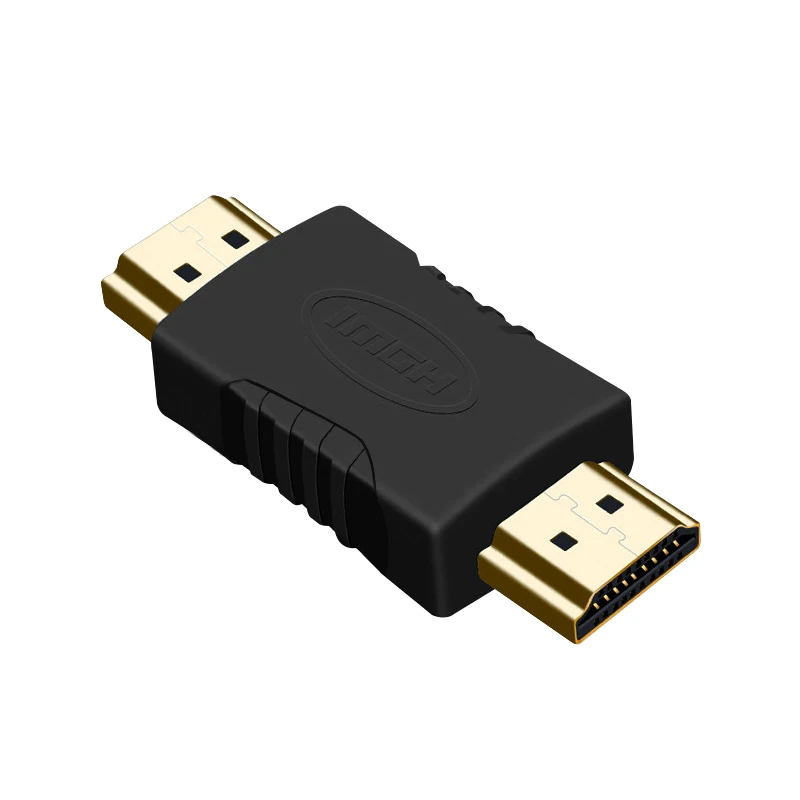 Adaptador extensor macho compatível com HDMI, conector para HDTV, HDCP, 1080P, 1pc, 19 pinos