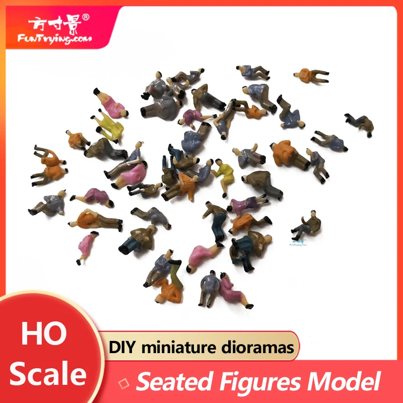 1:87 HO Scale all Seated Figures landscape model train railway layout scenery DIY miniature dioramas display gaming model