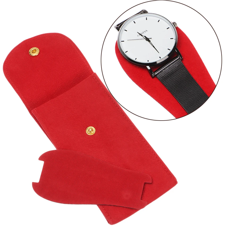 Men Women Dust Protect Flannelette Protection Watches Pockets Watch Boxes Case Storage Bag Collection