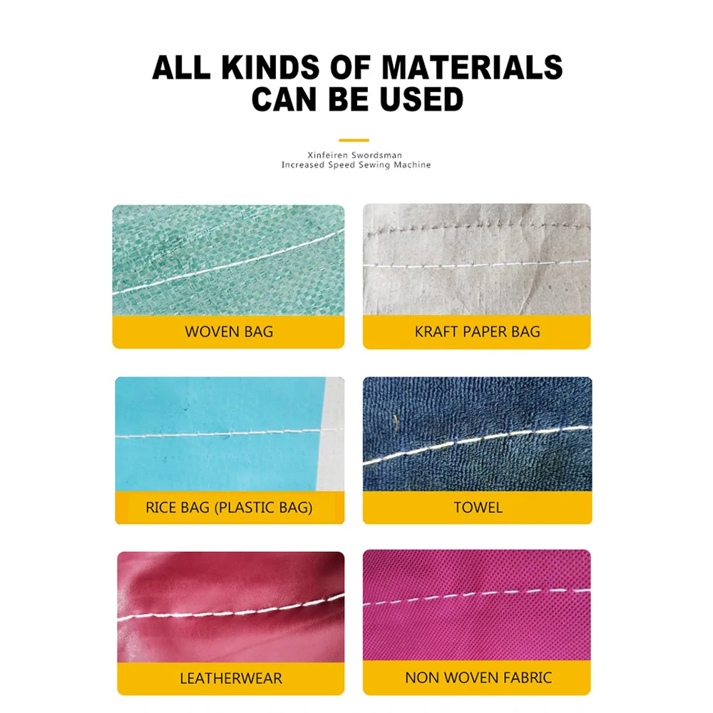 ماكينة خياطة صغيرة محمولة آلة ختم كهربائية صريحة حقيبة من القماش الختم والتعبئة