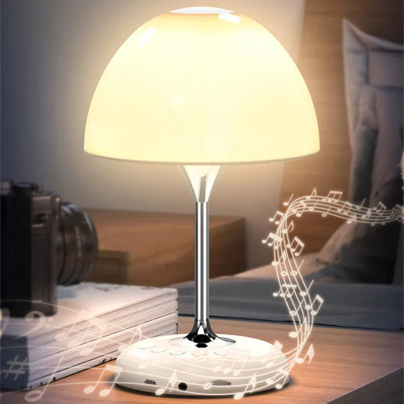 Home lantern bluetooth speaker FM radio TF card aux music player MP3 wireless audio desktop bedside lighting desk lamp ambient