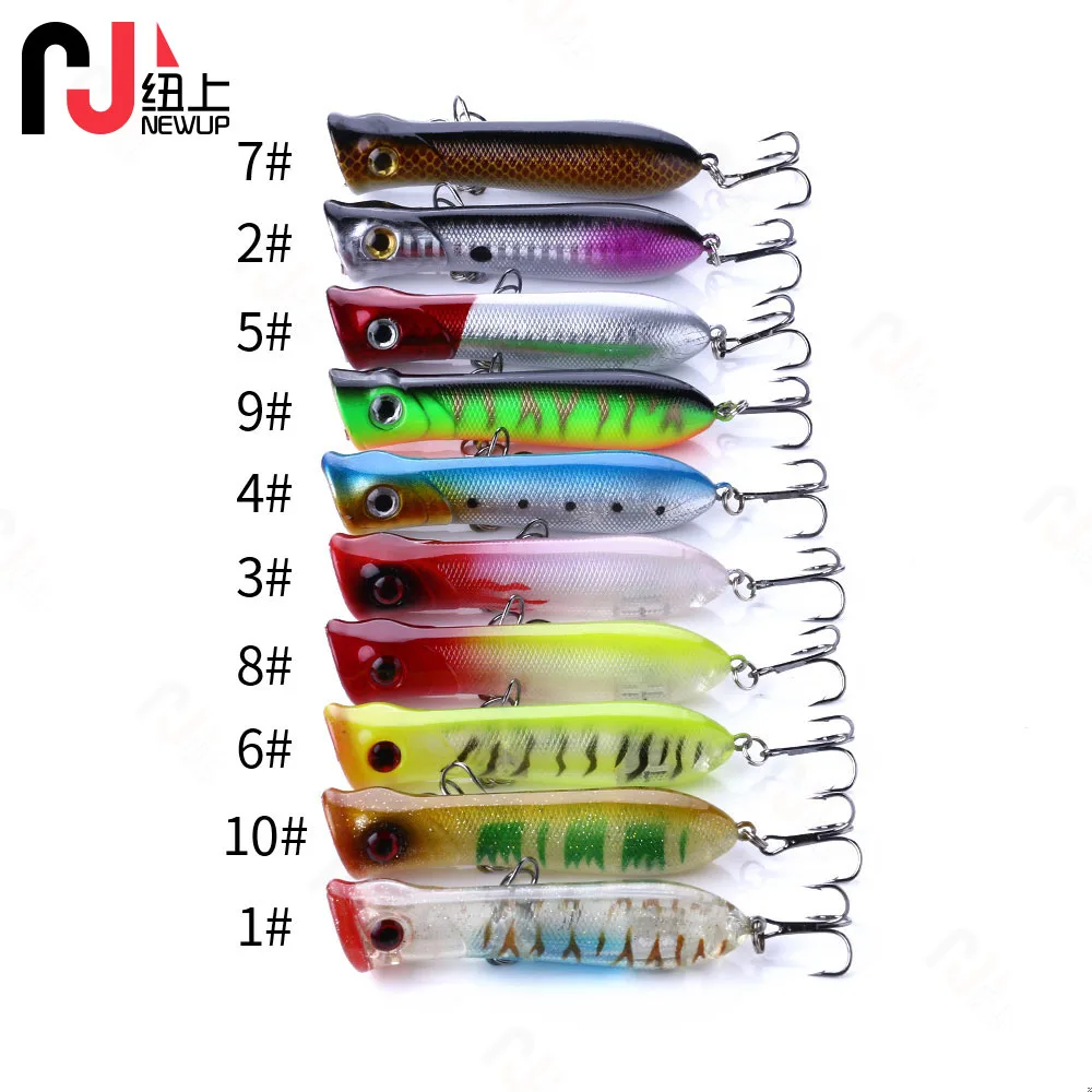 1PCS Popper Fishing Lure 8cm 11g Isca Artificial plastic Hard Bait Wobblers crankbait Bass Pike Pesca carp Fishing Tackle