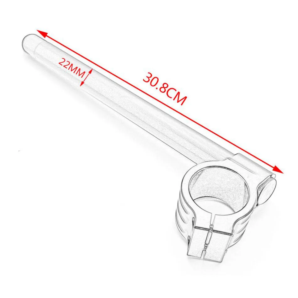 Universal Motorcycle Racing Adjustable Handlebar 22mm 7/8\'\' Chrome Clip On Ons Fork Handle Bar for Cafe Racer Motorbike