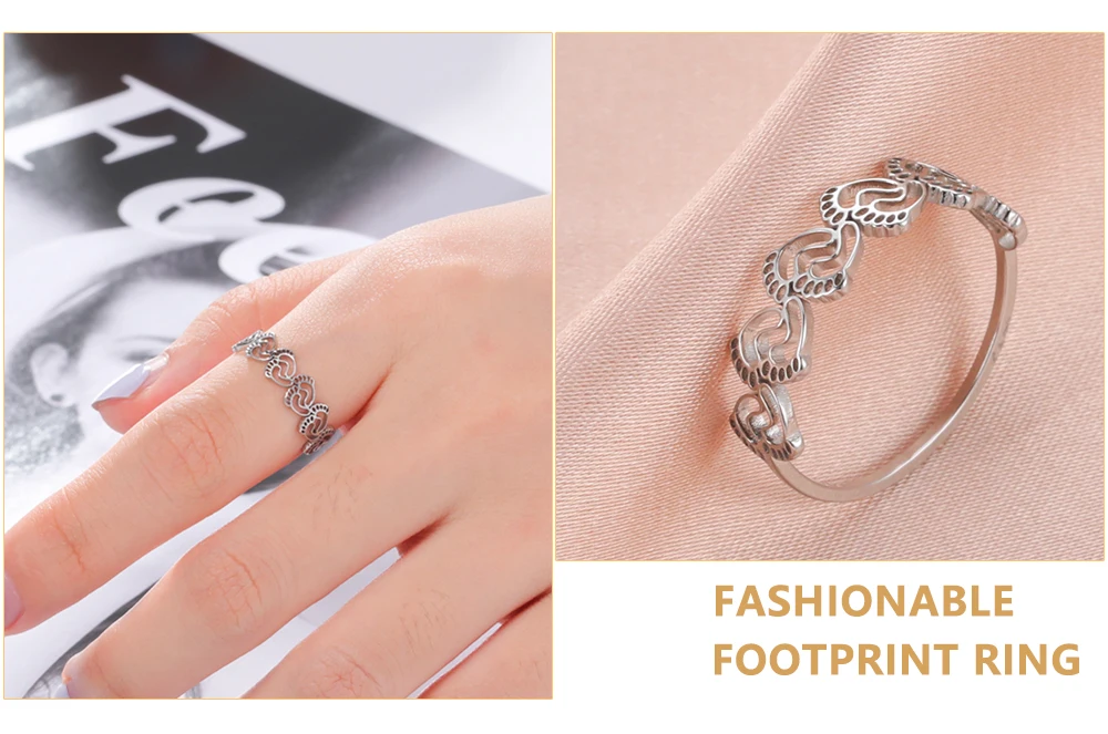 Skyrim Edelstahl Ring Herz Stern Blume Schmetterling Mondphase Geometrische Damen Fingerringe Hochzeitsgeschenk Großhandel – Detail 13