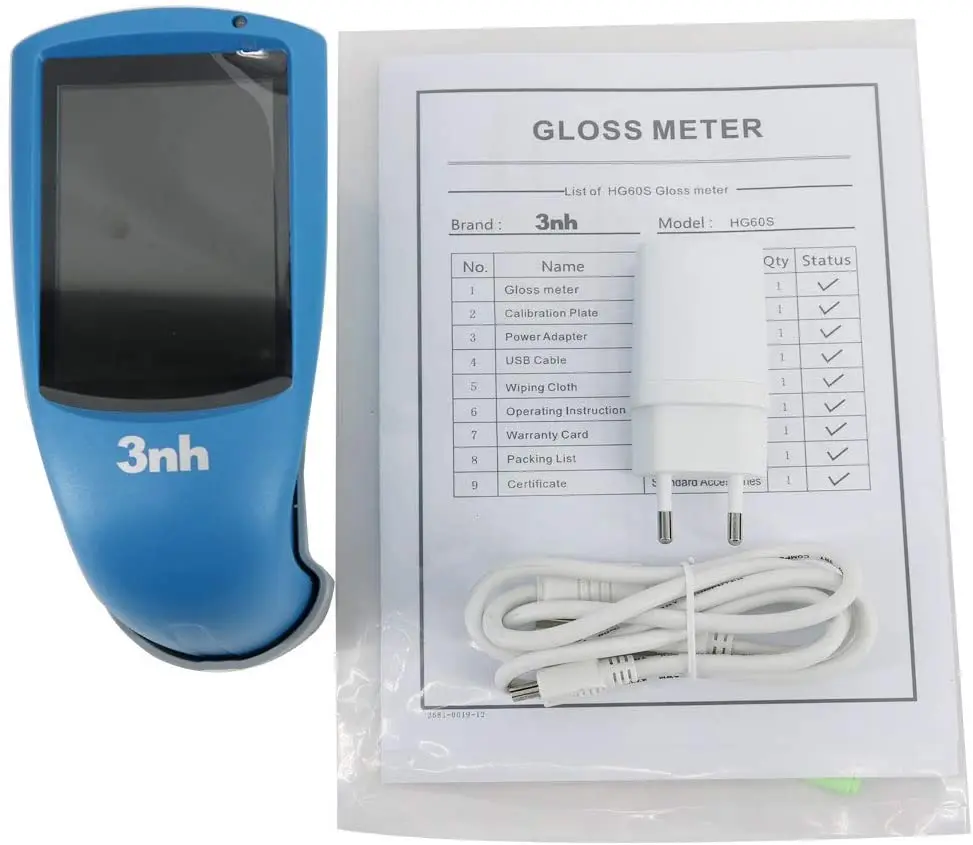Cyfrowy ekonomiczny 60 stopniowy połyskomierz Glossmeter z 0 do 200GU zakres pomiarowy Tester z pojedynczym kątem