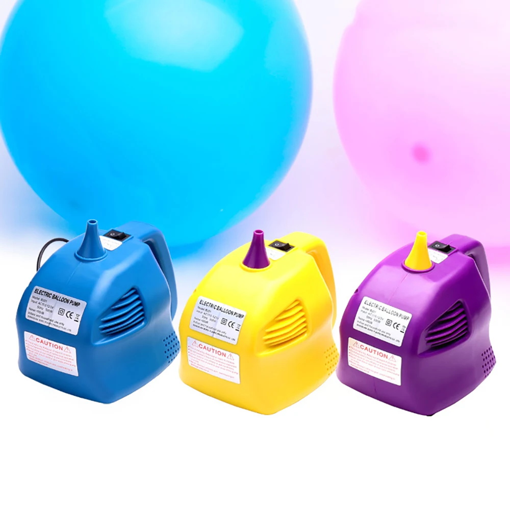 Minibomba eléctrica portátil para globos, inflador de un solo orificio, máquina de inflado rápido de 500W para fiesta de boda