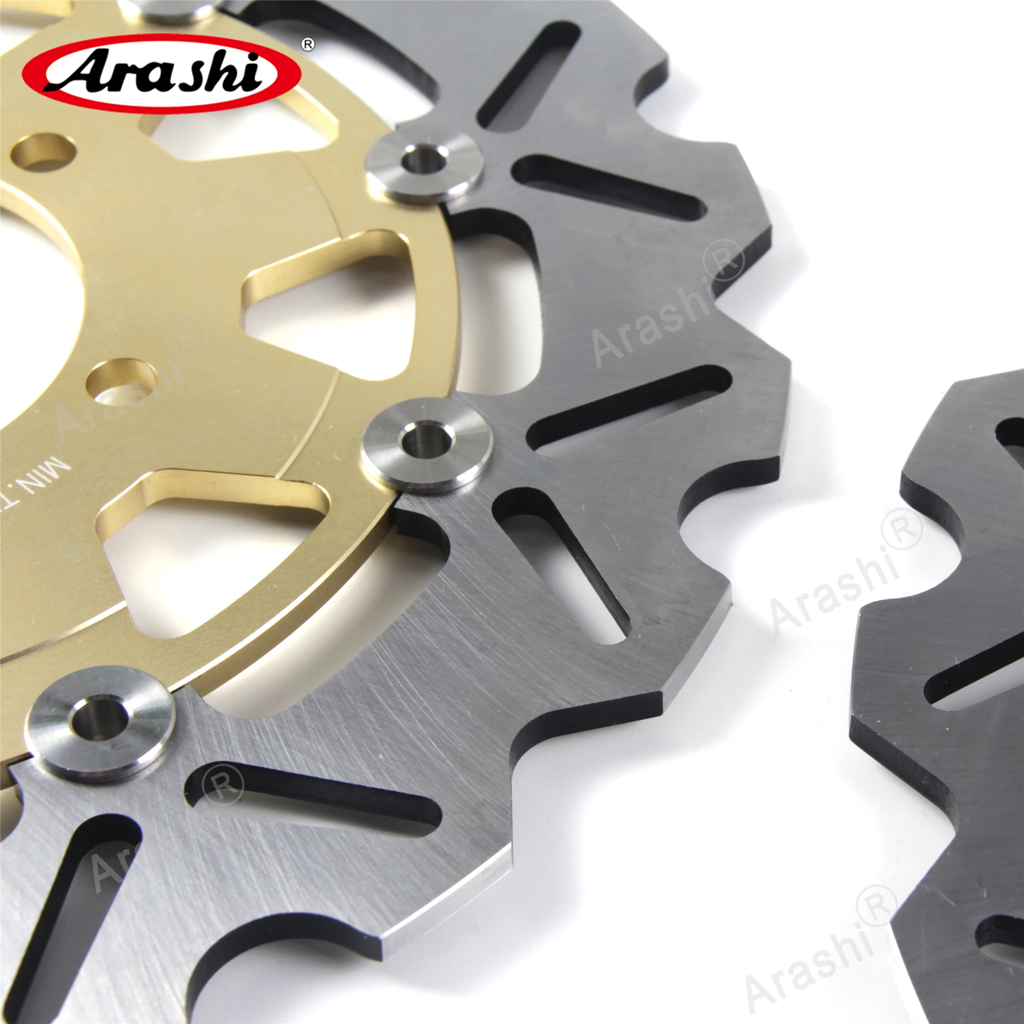 ARASHI For KAWASAKI NINJA ZX636 Front Rear Brake Rotors Brake Disc Set ZX 636 ZX 6R NINJA 2005 2006 ZX6RR ZX6R ZX10R ER6N ER6F