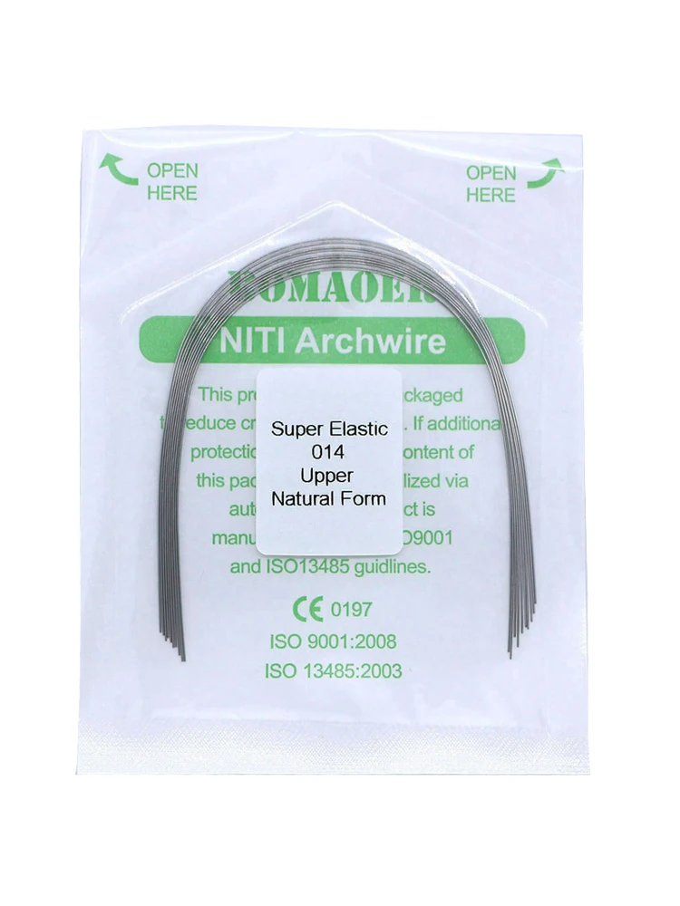 Orthodontic Arch Wire 10 Packs Super Elastic Dental Appliances Natural Form Niti Round Archwires Dentistry Dentist Materials