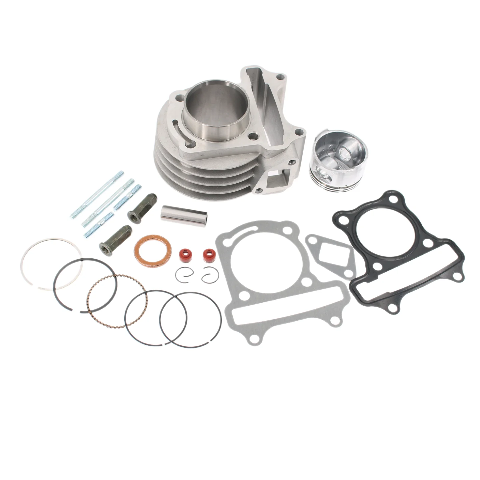 Wilebo GY6 50cc to 72cc Big Bore 47mm Cylinder Rebuild Kit for ATV Scooter Moped with 139QMA 139QMB Engine