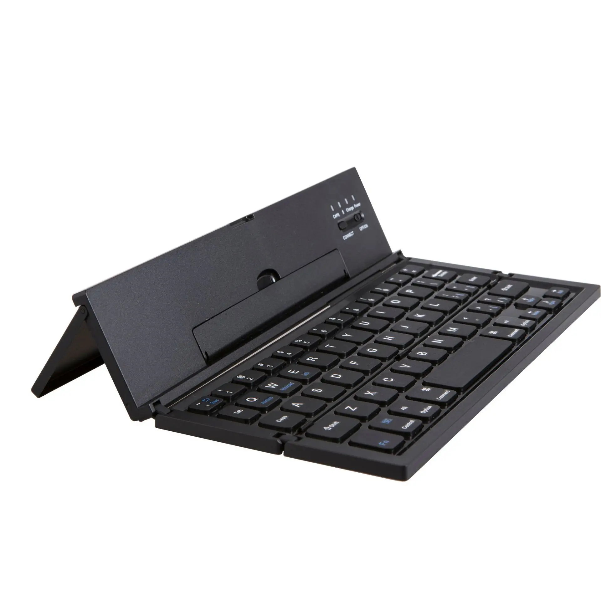 

Portable Keyboard Connected with A Portable Three Fold Folding Aluminum Alloy Bluetooth Keyboard Suit for IPad Android Winds