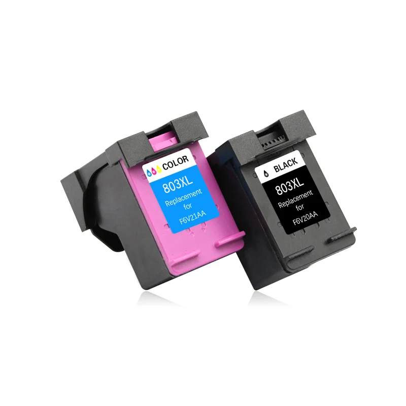 2 color Ink Cartridge for HP803 803XL for HP 803 Compatible for HP Deskjet 1112 2132 1111 2131 Officejet 3830 4650 4652 Printer