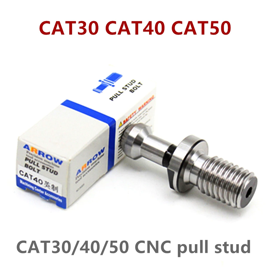 

5pcs Imperial CAT CNC pull nail CAT40 thread pull nail CAT40 CAT50 pull nail CAT handle pull nail