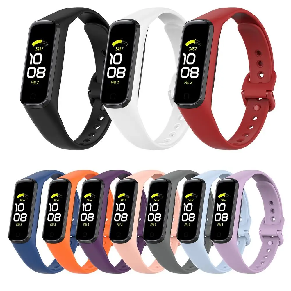 Silicone Wrist Strap Watch Band For Samsung Galaxy Fit 2 R220 Sports Bracelet Wristband Replacement Wrist Watch Strap Accessorie