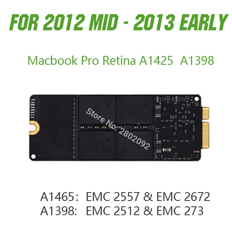 Oryginalny dysk SSD do Macbook Pro Retina 13" A1425 15" A1398 Blade 128 GB 256 GB 512 GB 768 GB koniec/połowa 2012 począwszy od 2013 r.