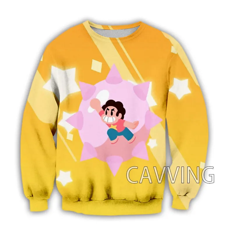 

New Fashion Women/Men's 3D Print Cartoons Steven Universe Crewneck Sweatshirts Harajuku Styles Tops Long Sleeve Sweatshirts C3