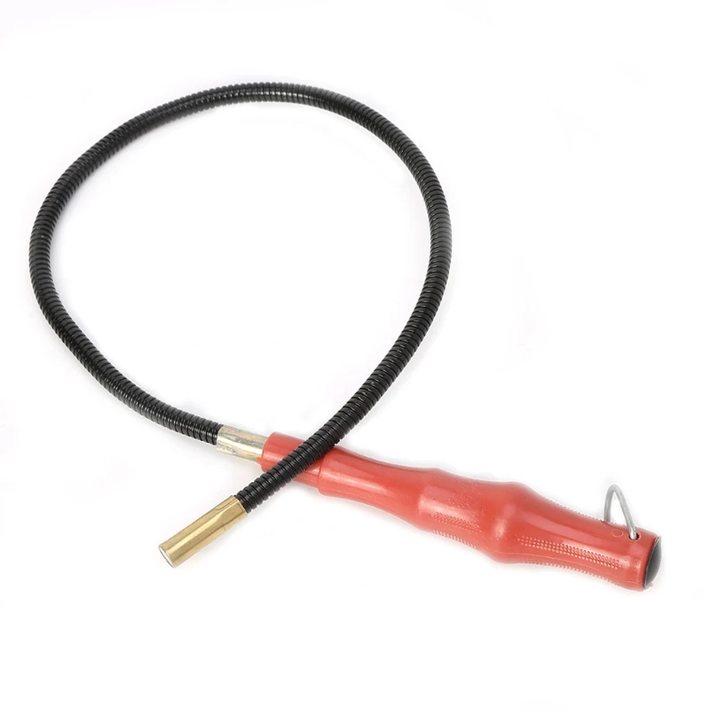 Captador magnético para reparación de herramientas de garaje, grabador Flexible con mango de plástico rojo